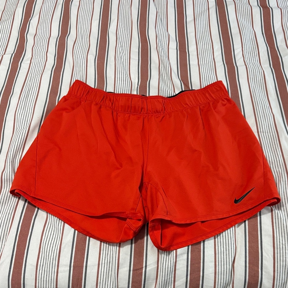 Nike Women's Vibrant Red Athletic Shorts